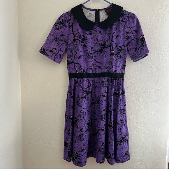 Folter Halloween Owl Patterned Dress Small - Picture 1 of 11